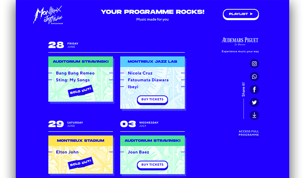 Program page